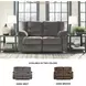 Tulen Gray 63" Reclining Loveseat