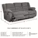 Tulen Gray 87" Reclining Sofa