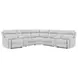 Grafton Pike Ash 7 Piece Modular Reclining Sectional with Storage Consoles and USB Charging