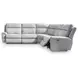 Grafton Pike Ash 5 Piece Modular Power Reclining Sectional with USB Charging