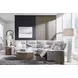 Grafton Pike Ash 5 Piece Modular Power Reclining Sectional with USB Charging