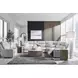 Grafton Pike Ash 6 Piece Modular Reclining Sectional with Storage Console and USB Charging