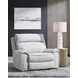 Grafton Pike Pearl and Ash Zero Gravity Power Recliner with USB Charging