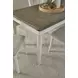 Beach Comber Weathered White and Brown 72" Rectangular Dining Table