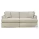 Sutton Sand Slip Cover Flared Arms Sofa