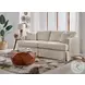 Sutton Sand Slip Cover Flared Arms Sofa