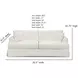 Sutton Snow White 93" Sofa