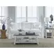 Sutton Snow White 91" Sofa