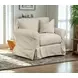 Sutton Sand Upholstered Chair and A Half with Pillow