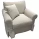 Sutton Sand Upholstered Chair and A Half with Pillow