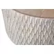 Lorenzo White Wash and Natural Round Travertine Top Coffee Table