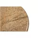 Abbey Amber Brown Round Marble Top Accent Table