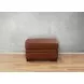 Langston Nutmeg Leather Upholstered Rectangular Ottoman