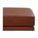 Langston Nutmeg Leather Upholstered Rectangular Ottoman