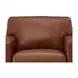 Langston Nutmeg Leather Upholstered Accent Chair