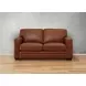 Langston Nutmeg Leather 69" Loveseat