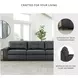 Brindley Pier Fog Modular 136" Sofa