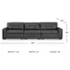 Brindley Pier Fog Modular 136" Sofa