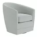 Harbor Blue Upholstered Swivel Accent Chair