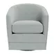 Harbor Blue Upholstered Swivel Accent Chair