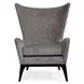 Whats New Pussycat Gray Upholstered Accent Chair