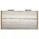 Plum Creek Sierra Brown and White 5 Drawer Marble Top Chest