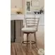 Meadowbrook Brown Swivel Counter Height Stool