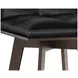Stafford Bravo Black Upholstered Swivel Counter Height Stool