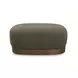 Domina Kale Green Upholstered Rectangular Ottoman