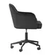 Sydney Black Performance Fabric Upholstered Swivel Desk Chair