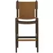 Argus Nubuck Caramel Leather Upholstered Bar Stool