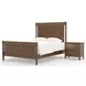 Nordhaven Nordic Walnut Queen Poster Bed