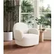 Pilka White Swivel Chair