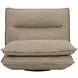 Cassiel Torched Meringue Upholstered Swivel Armless Chair