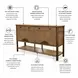 Sun Haven Oak and Walnut 4 Door Credenza