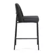 Sydney Black Upholstered Counter Height Stool Set of 2