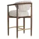 Gavina Gifford Script Upholstered Counter Height Stool
