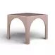 Tomlin Light Pink Performance Chenille Upholstered Game Table and Ottoman Set