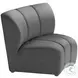 Garbi Black Velvet Modular Sectional