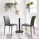 Alto White And Black Bistro Table