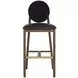 Claribel Bravo Black and Abbington Black Upholstered Bar Stool