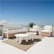 Gelo White Swivel Chair