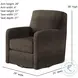Flash Dance Brindle Swivel Glider Manual Recliner
