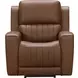 Pierce Homerun Cinnamon Leather Zero Gravity Power Reclining Living Room Set with Power Lumbar and USB Charging