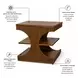 Manhattan Valley Vintage Chestnut Rectangular End Table