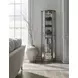 Platinum Glass Door Curio With Adjustable Shelves