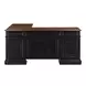 Roanoke Black L-Shaped Desk