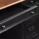 Roanoke Black Credenza Home Office Set