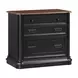 Roanoke Black L-Shaped Home Office Set