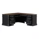 Roanoke Black L-Shaped Desk